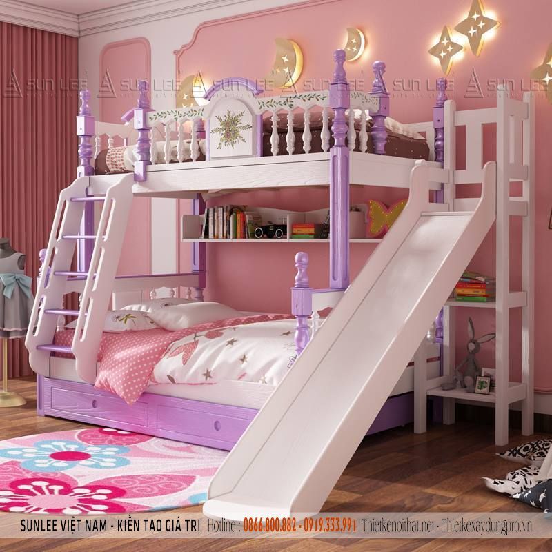 mẫu giường tầng trẻ em đẹp