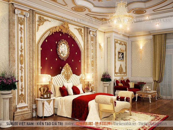 Từ các thiết kế giường cổ điển, tủ trang trí cổ điển cùng với đèn trang trí cổ điển để cùng làm toát lên vẻ quý tộc