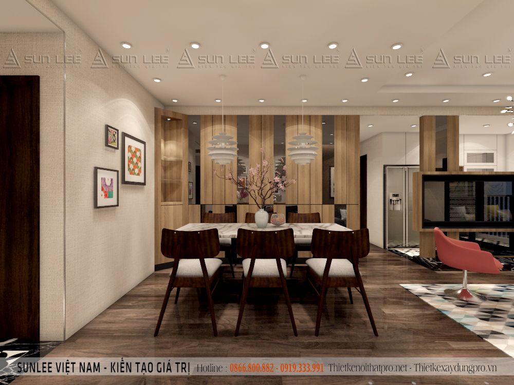 Thiết kế nội thất chung cư 80m2 tại Hà Nội