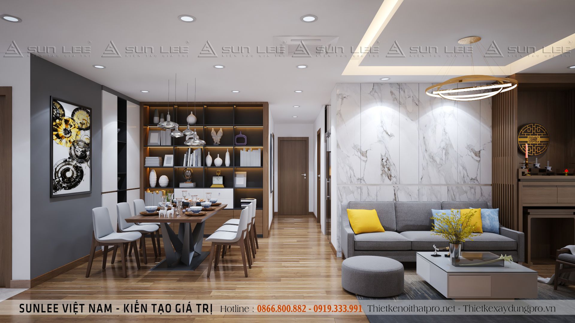 Thiết kế nội thất chung cư cao cấp tại Hà Nội