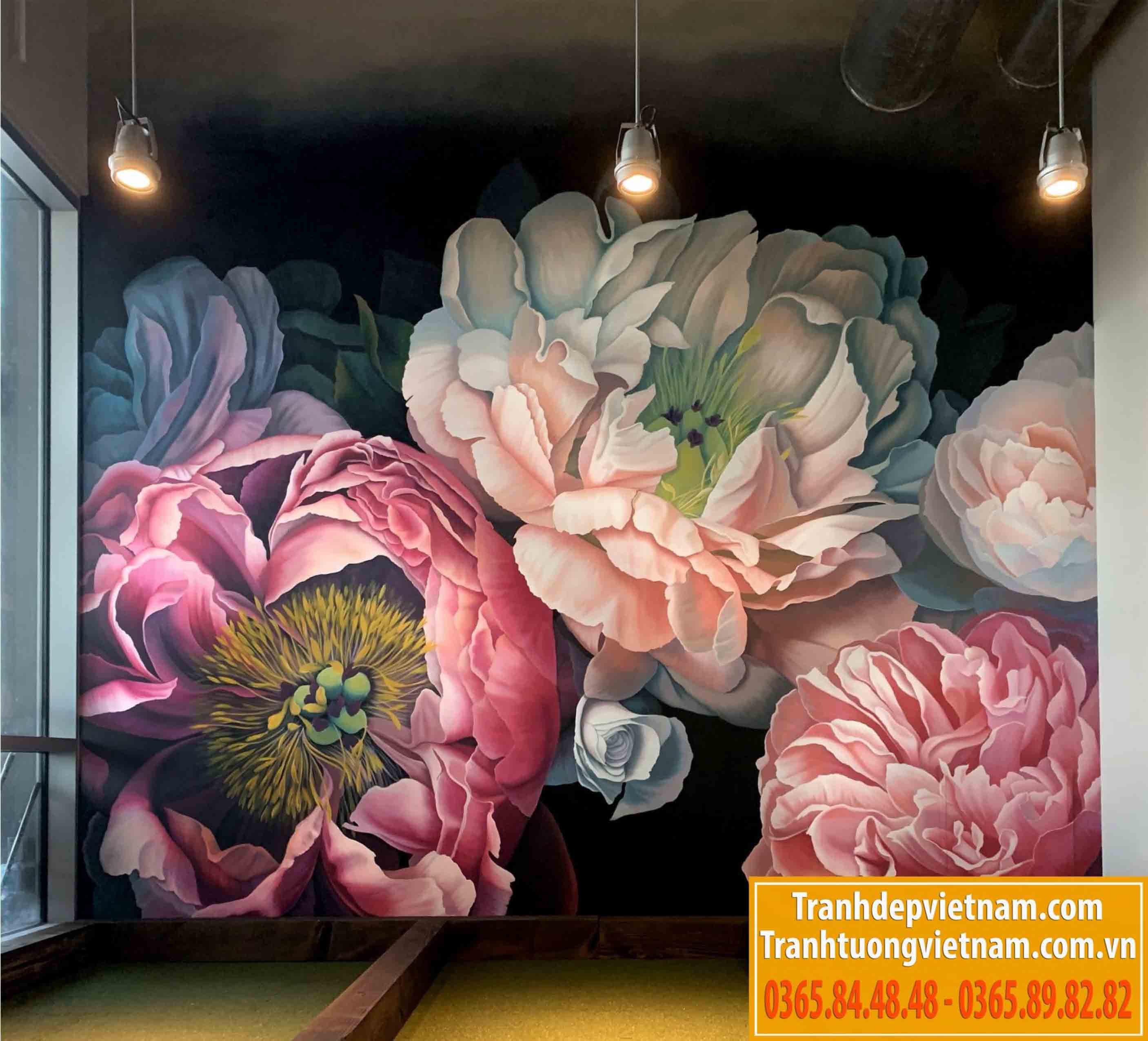 Vẽ tranh tường đẹp tại Hà Nội - Thiết kế nội thất Pro | Thiết kế & Thi công  nội thất chuyên nghiệp